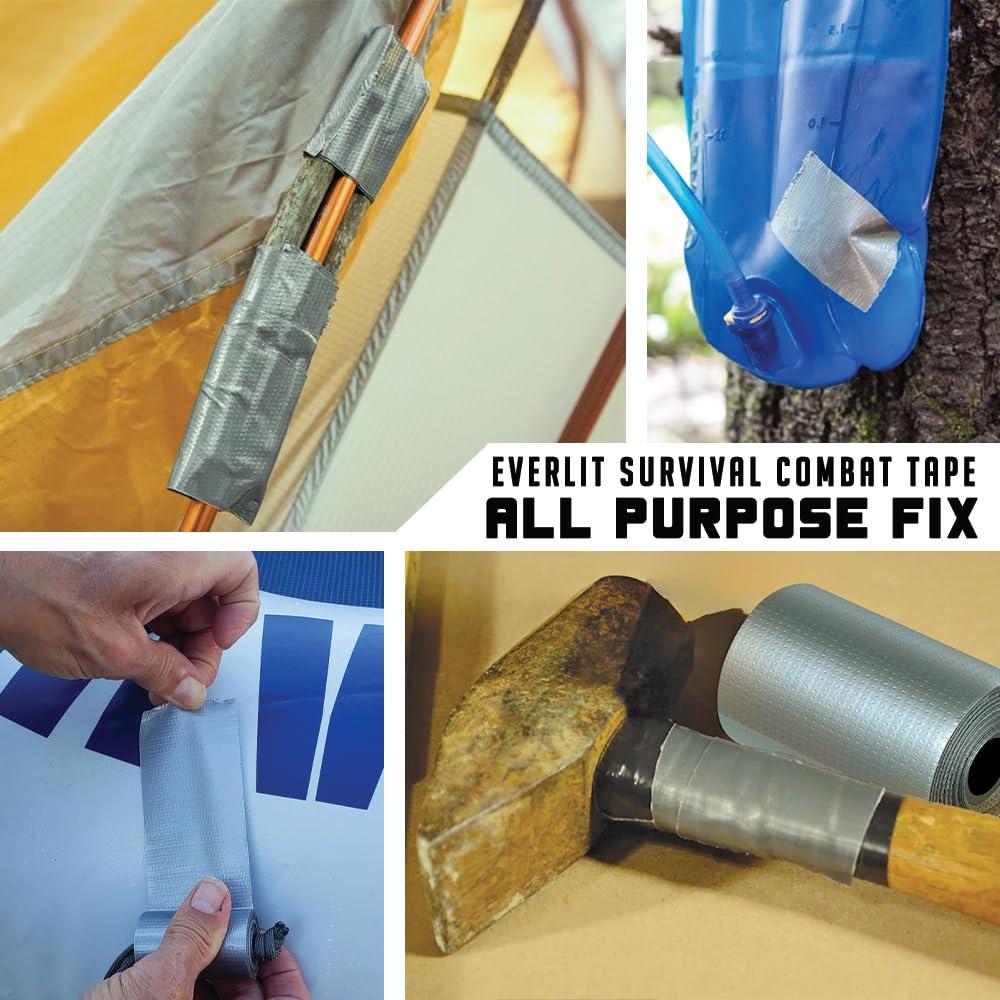 Cinta de Combate de Supervivencia EVERLIT 5 cm x 3 m - 10 Paquete