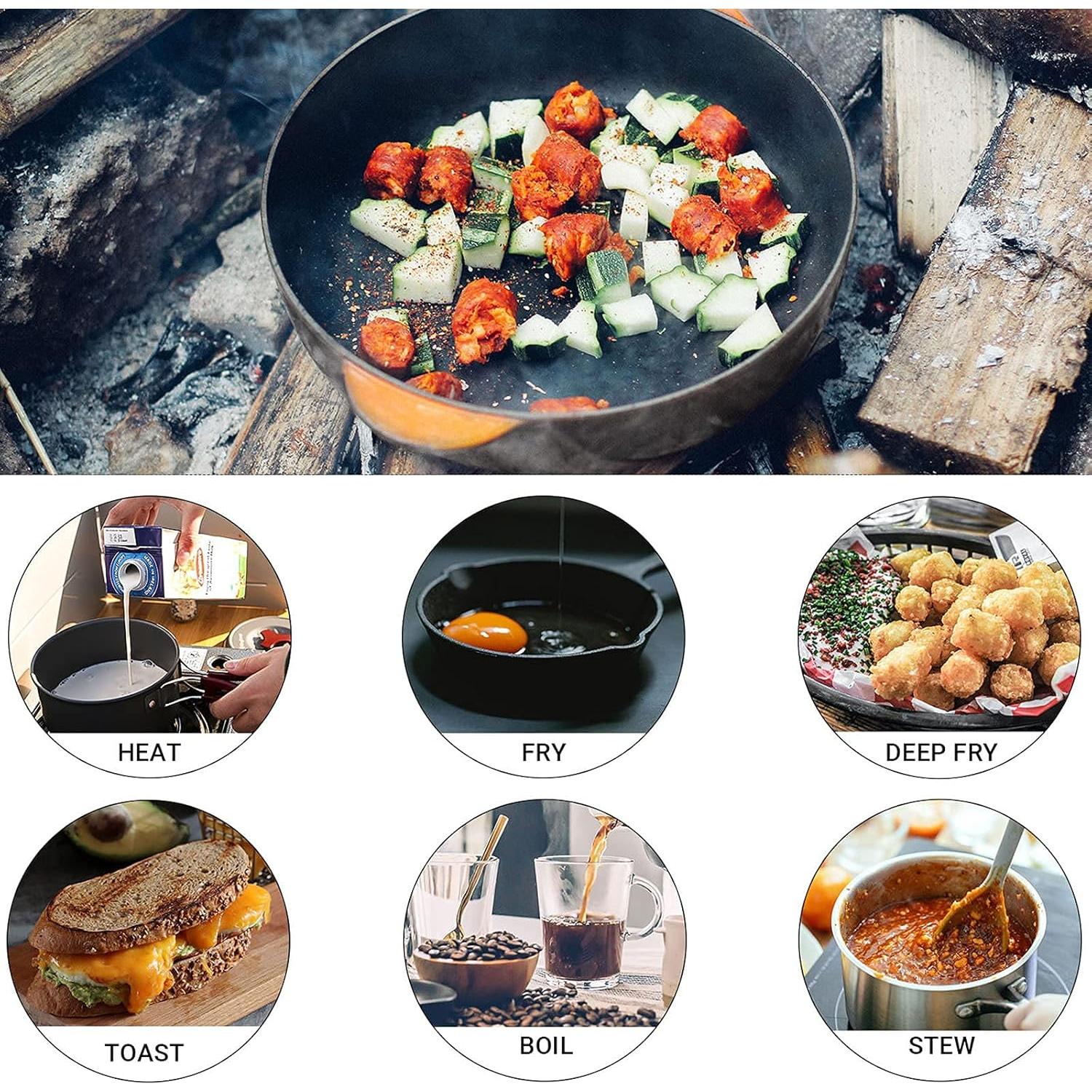 Juego de Utensilios de Cocina para Camping KingCamp 17 Piezas