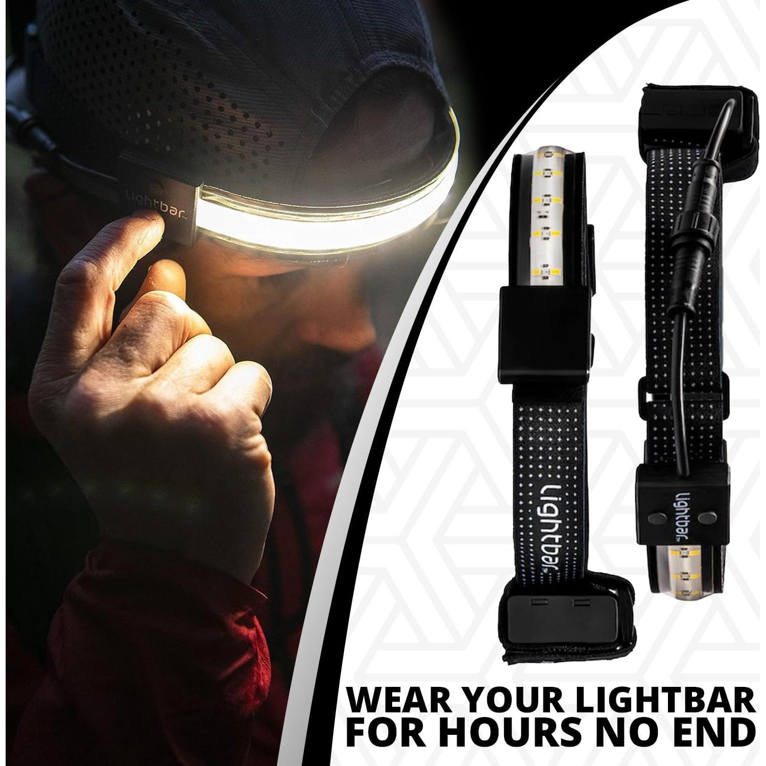 Linterna Frontal LED Lightbar 300 Lúmenes Resistente al Agua