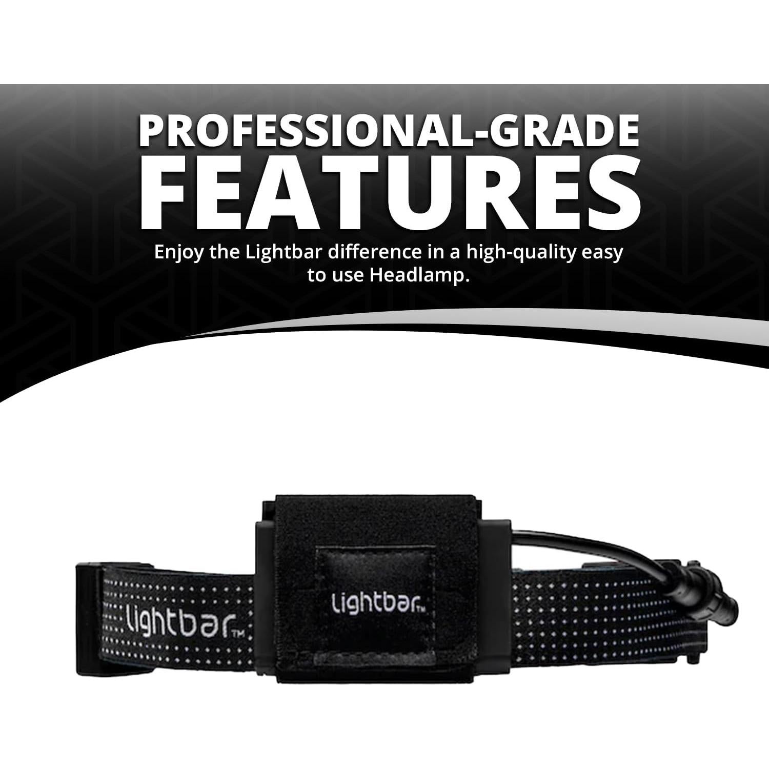 Linterna Frontal LED Lightbar 300 Lúmenes Resistente al Agua