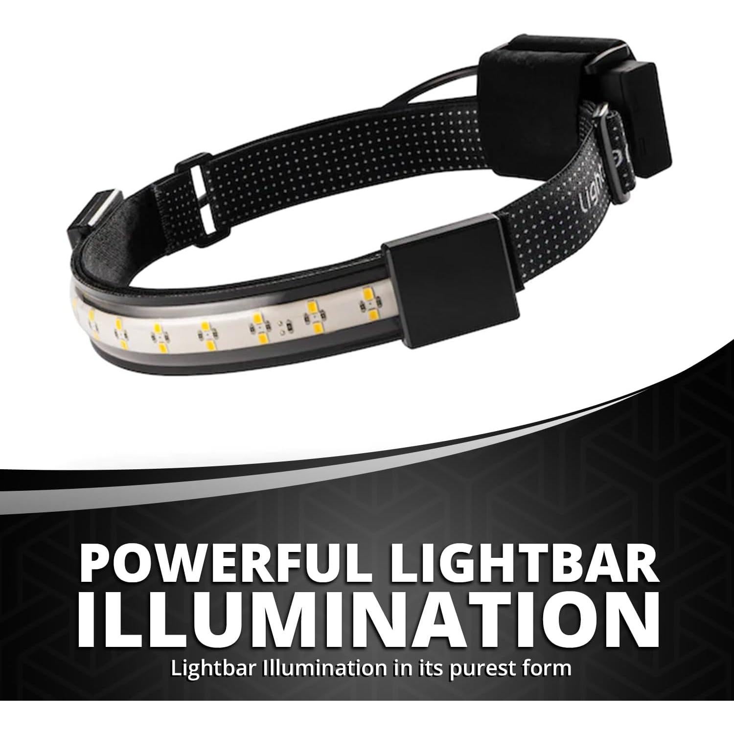 Linterna Frontal LED Lightbar 300 Lúmenes Resistente al Agua