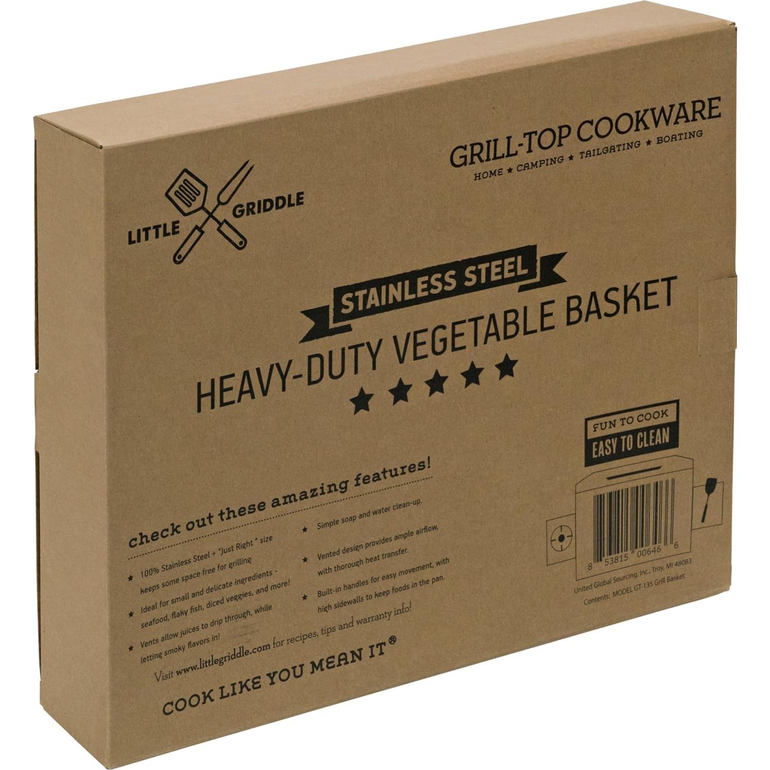 Cesta de Asar Little Griddle GT-135 Acero Inoxidable 439 cm²