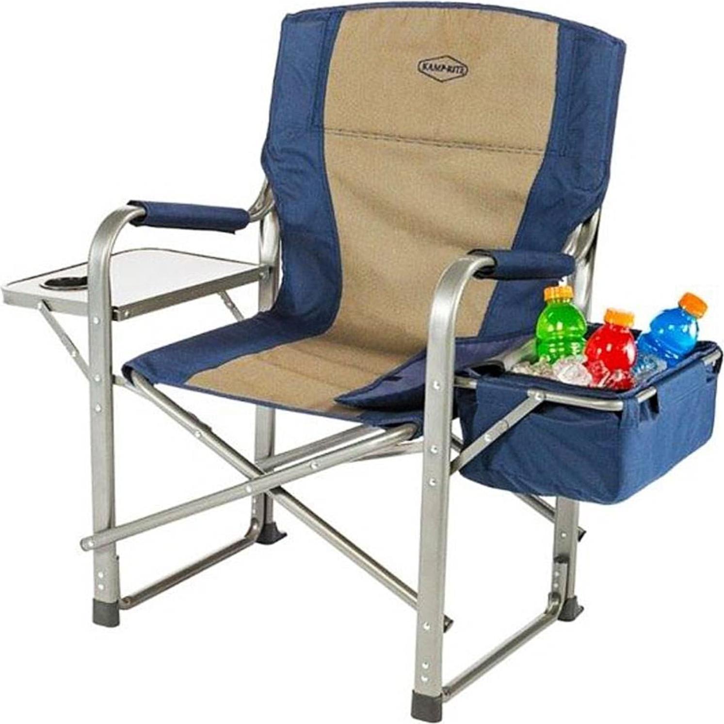 Silla de Director Plegable Kamp-Rite con Cooler y Mesa Azul