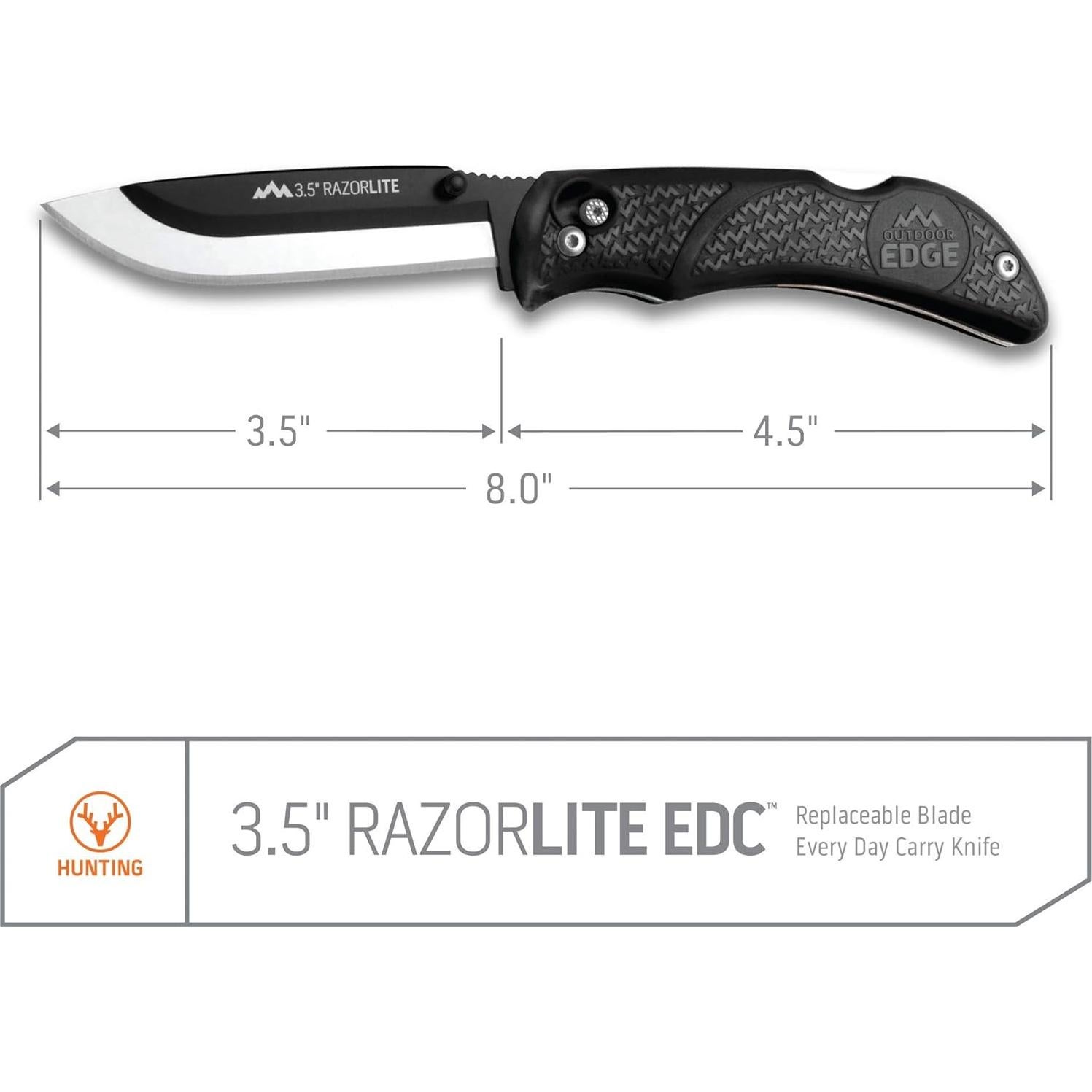 Cuchillo de Caza Outdoor Edge Razor Pro L Plegable con 6 Hojas