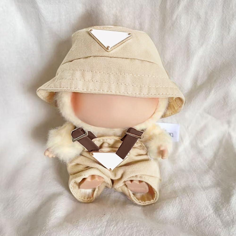 Conjunto de Ropa de Muñeca Caqui ORORANY 15-17 cm con Sombrero
