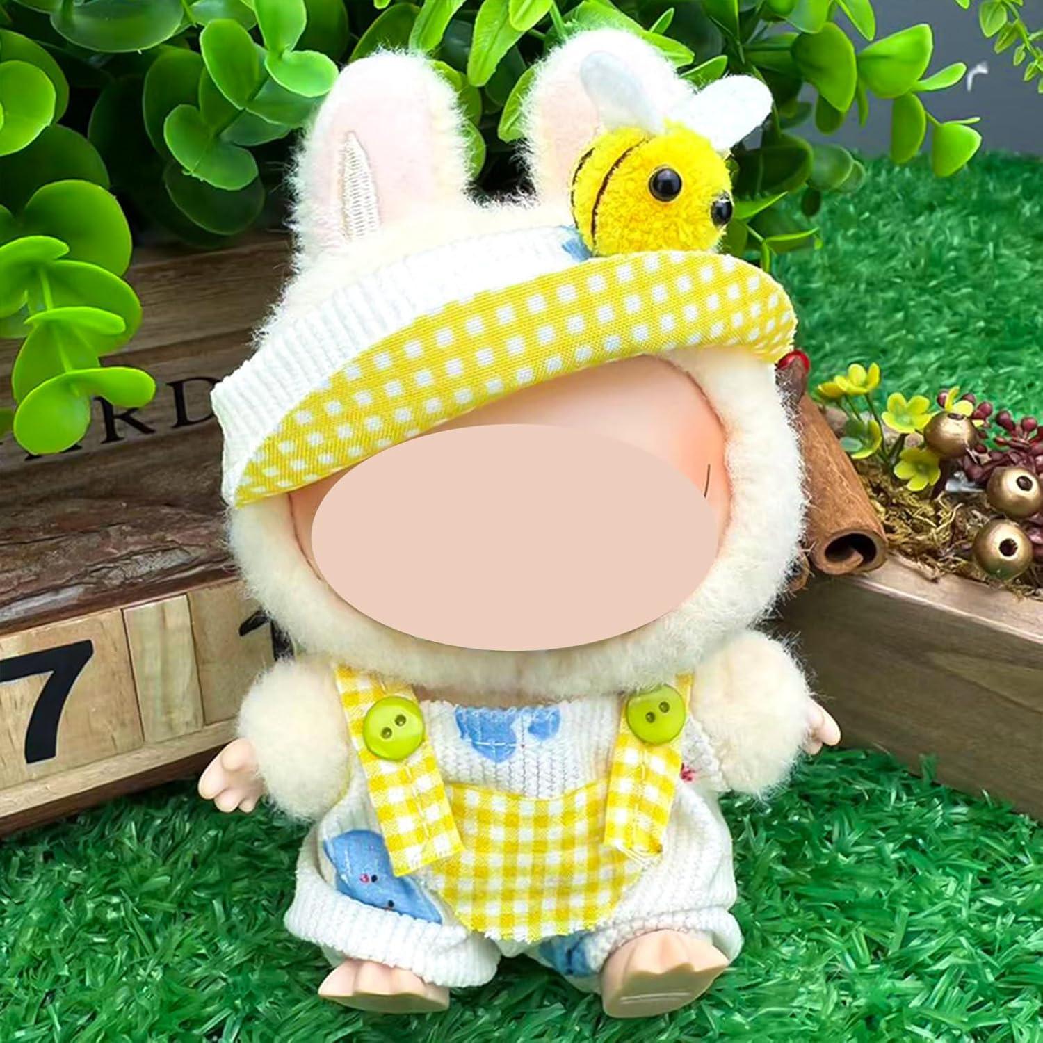 Ropa de muñeca 6.7in Labubu Flor Grande - Stacknovo