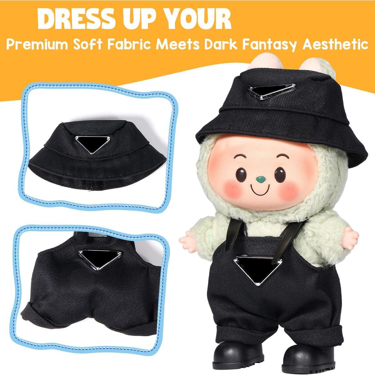 Conjunto de ropa para muñeca AICase 17cm - Traje negro