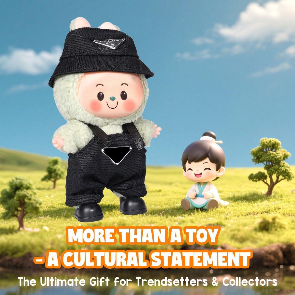 Conjunto de ropa para muñeca AICase 17cm - Traje negro