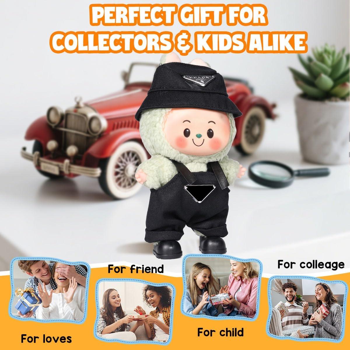 Conjunto de ropa para muñeca AICase 17cm - Traje negro