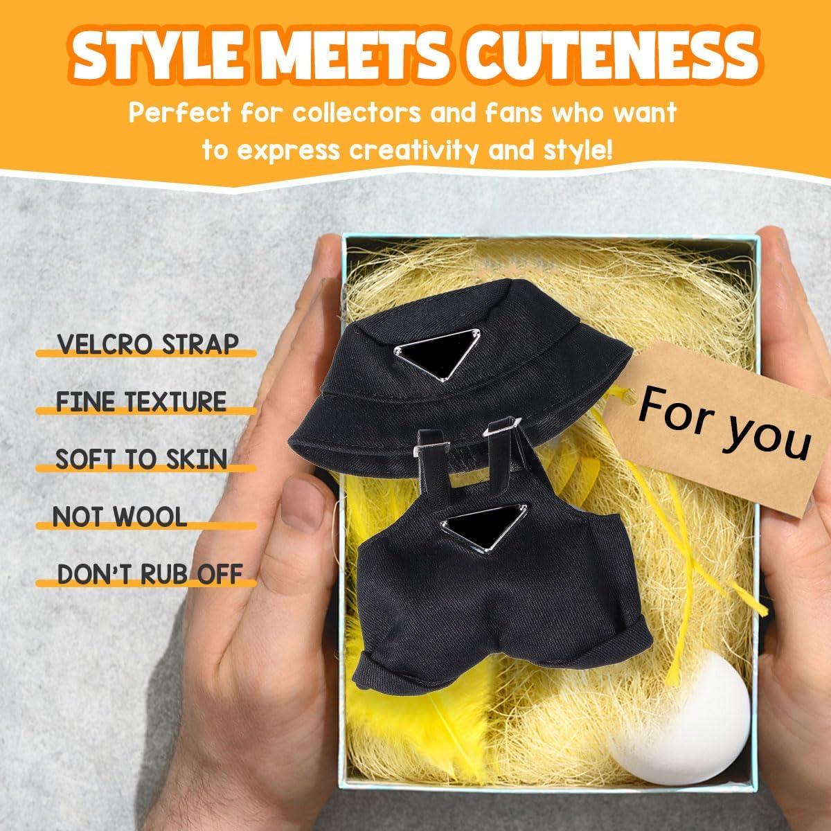 Conjunto de ropa para muñeca AICase 17cm - Traje negro