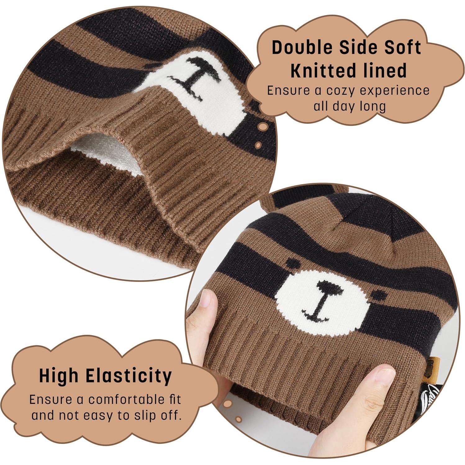 Gorro de Punto para Niños Catalonia - Diseño Oso - Talla Única