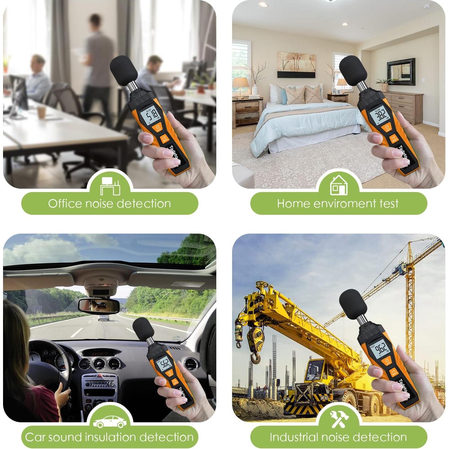 Medidor de Decibelios Digital Tadeto SL720 30-130dB Portátil