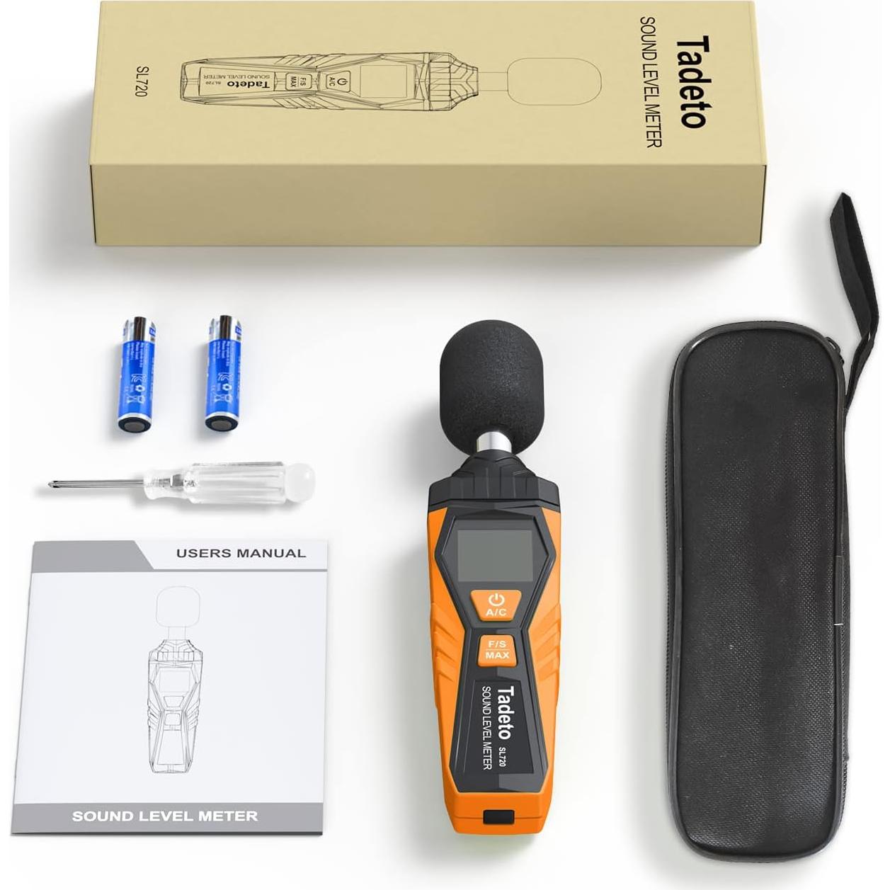 Medidor de Decibelios Digital Tadeto SL720 30-130dB Portátil