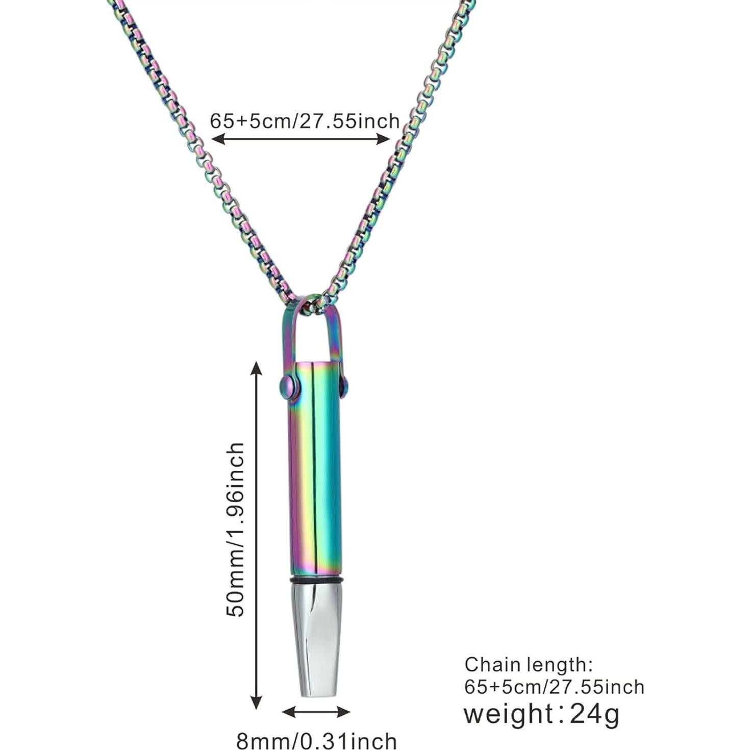 Collar de Respiración Consciente de Acero Inoxidable - Unisex