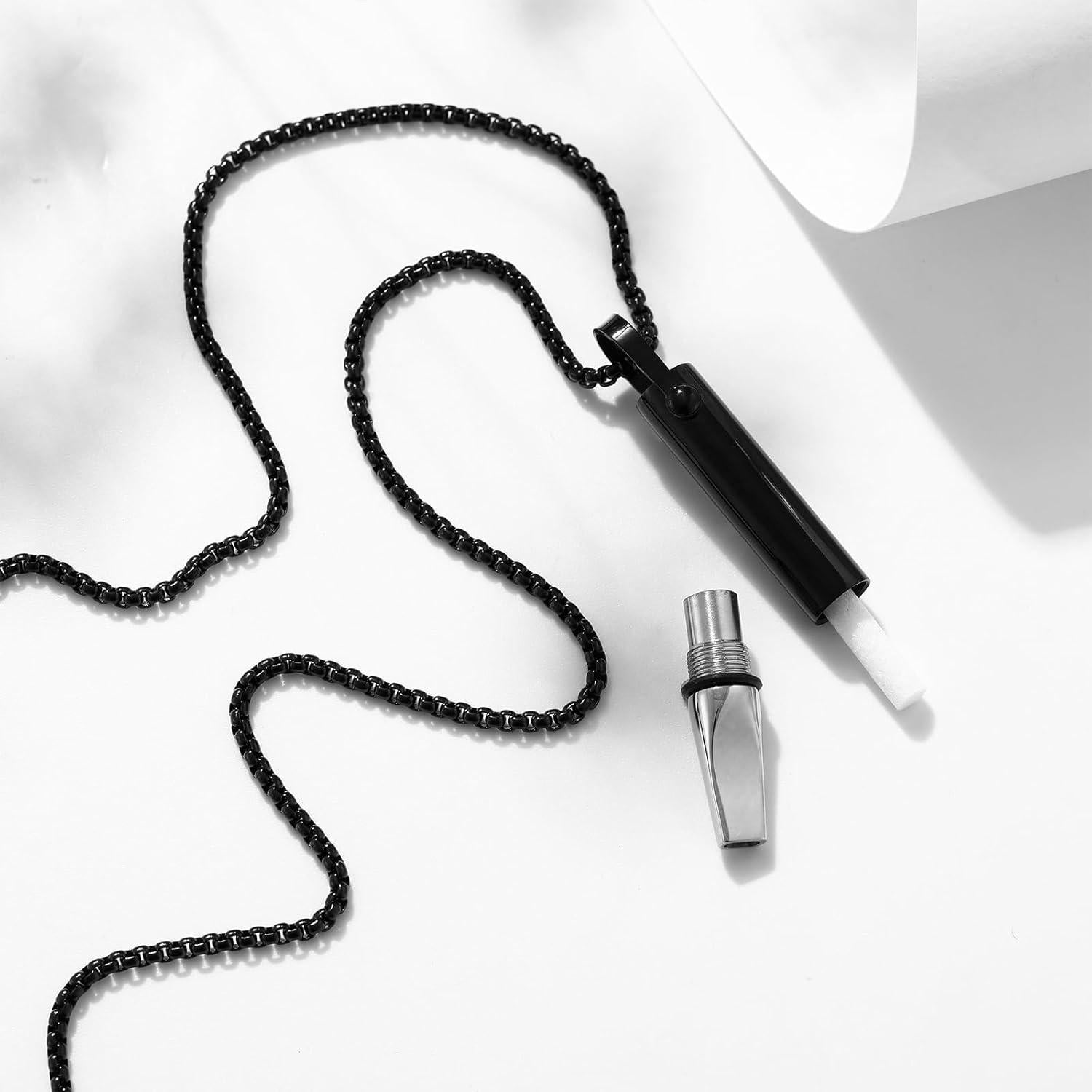 Collar de Respiración Consciente de Acero Inoxidable - Unisex