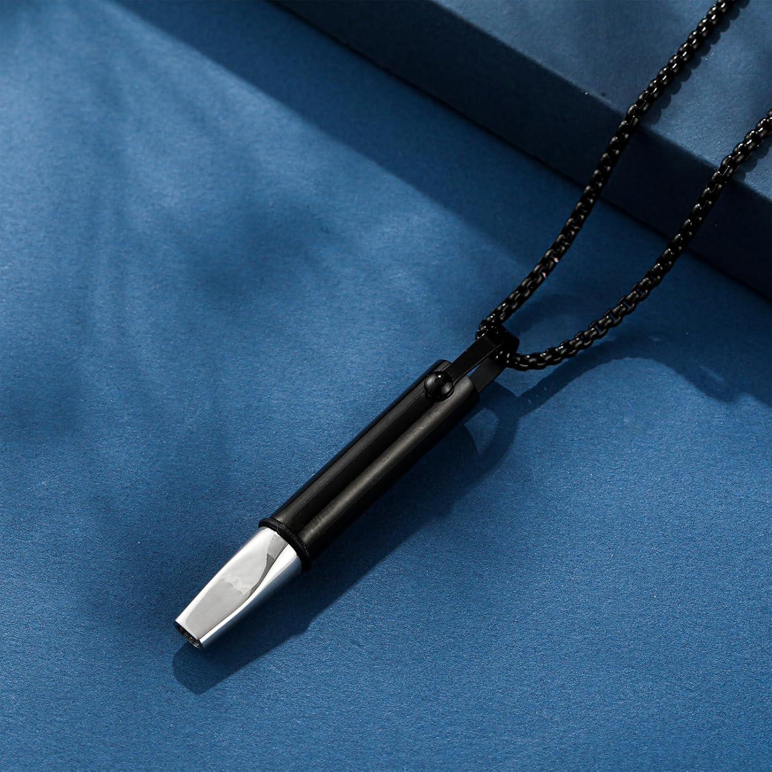 Collar de Respiración Consciente de Acero Inoxidable - Unisex