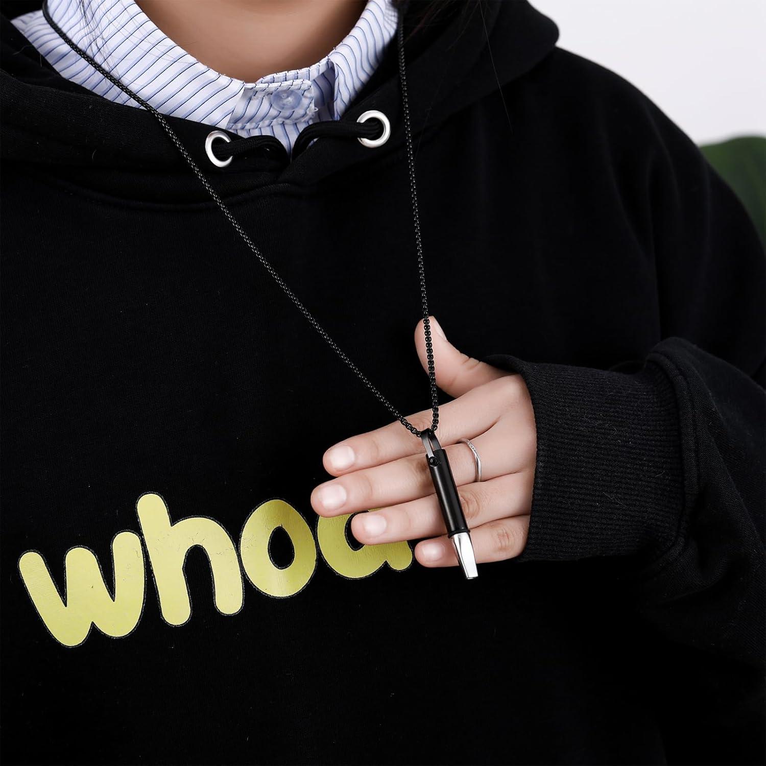 Collar de Respiración Consciente de Acero Inoxidable - Unisex