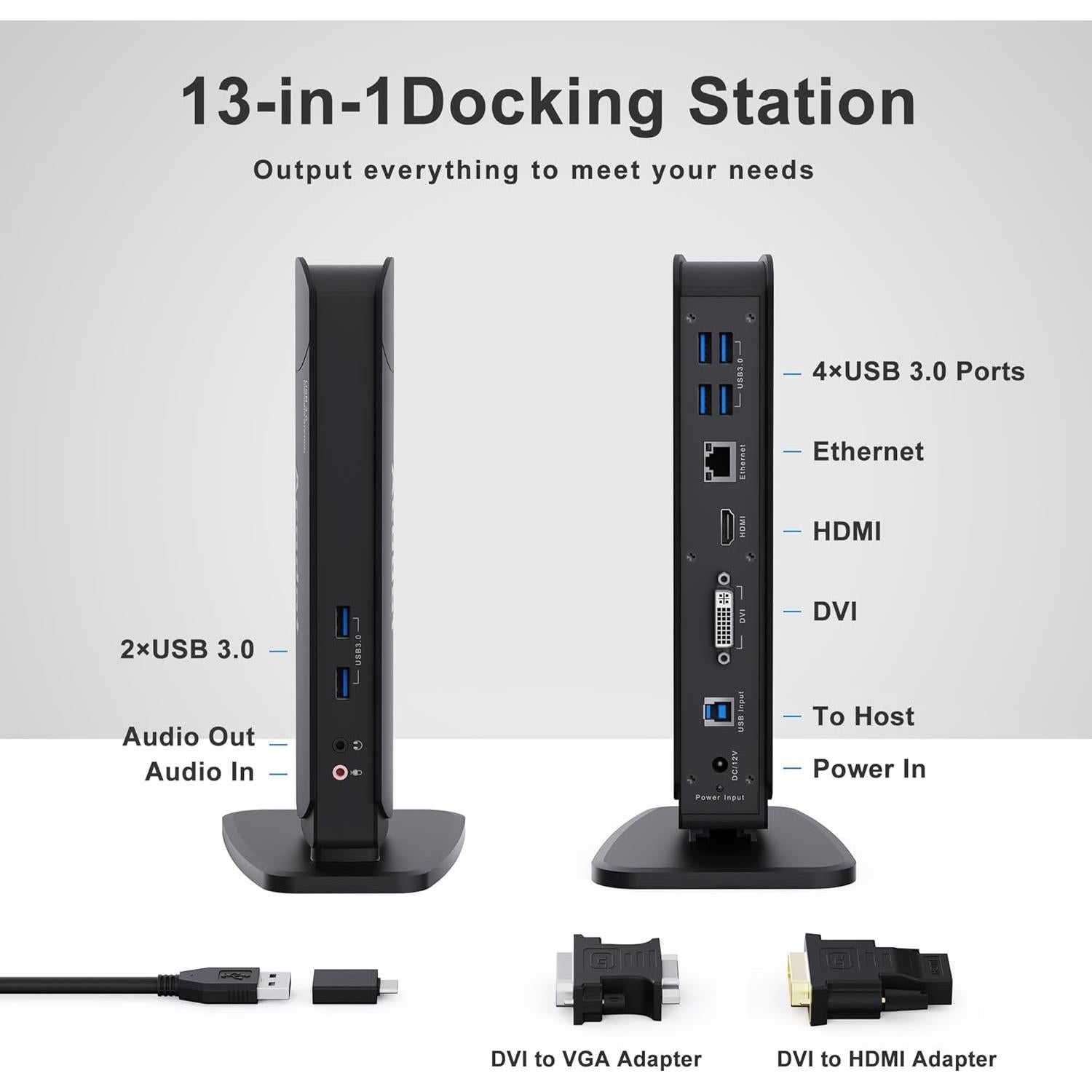 Estación de Acoplamiento USB 13 en 1 Acodot para Laptop