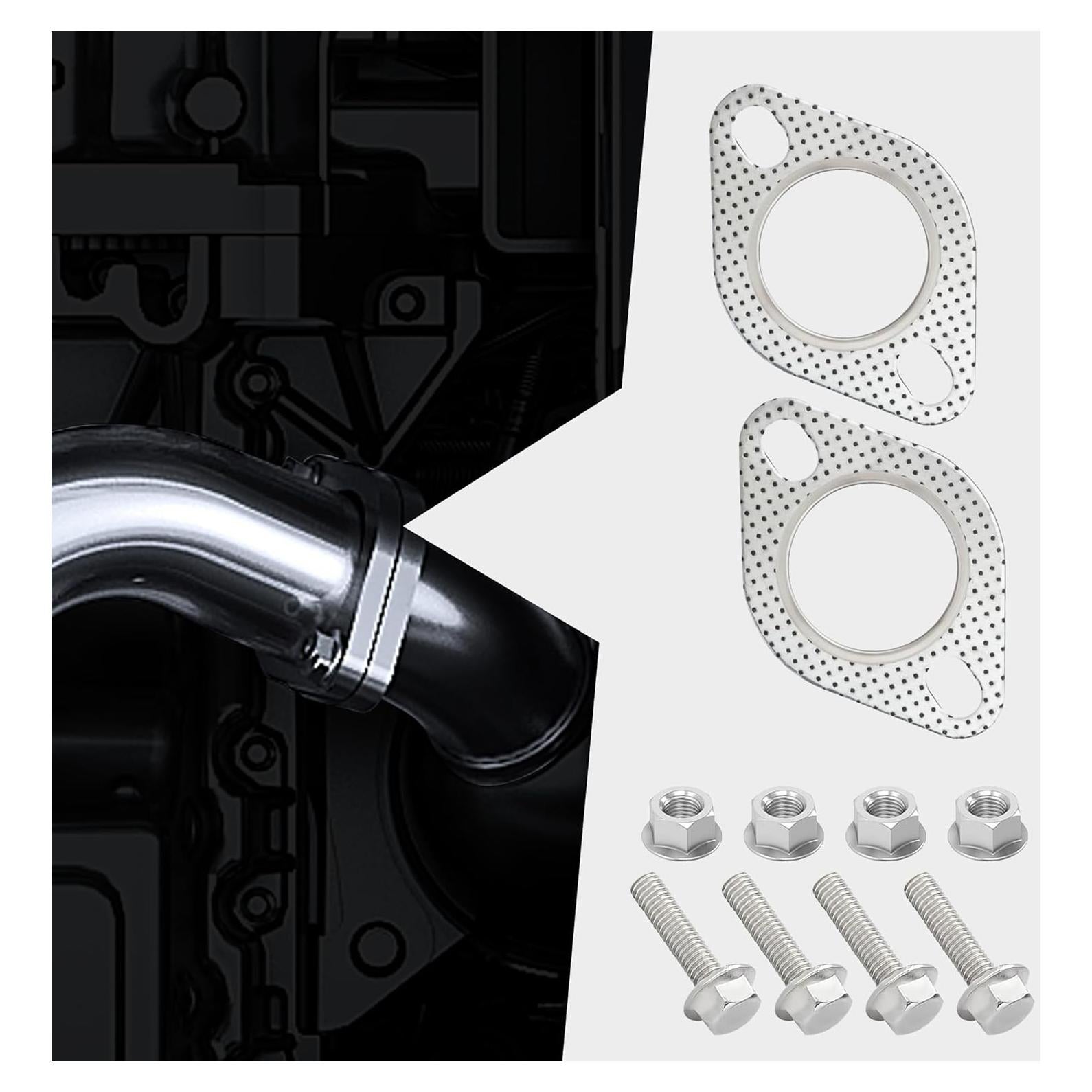 Juego de 2 Juntas de Escape Tioollev 5.08 cm con Tornillos