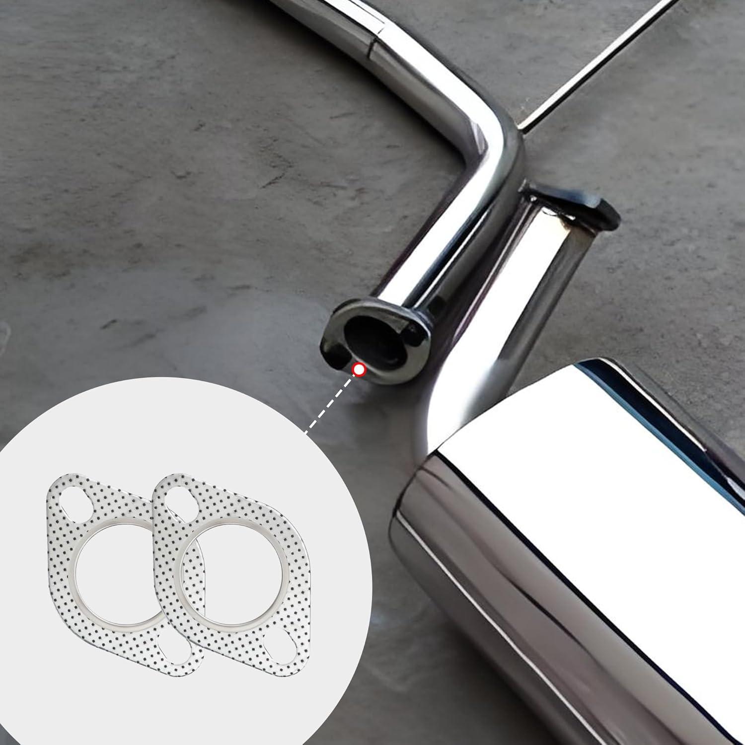 Juego de 2 Juntas de Escape Tioollev 5.08 cm con Tornillos