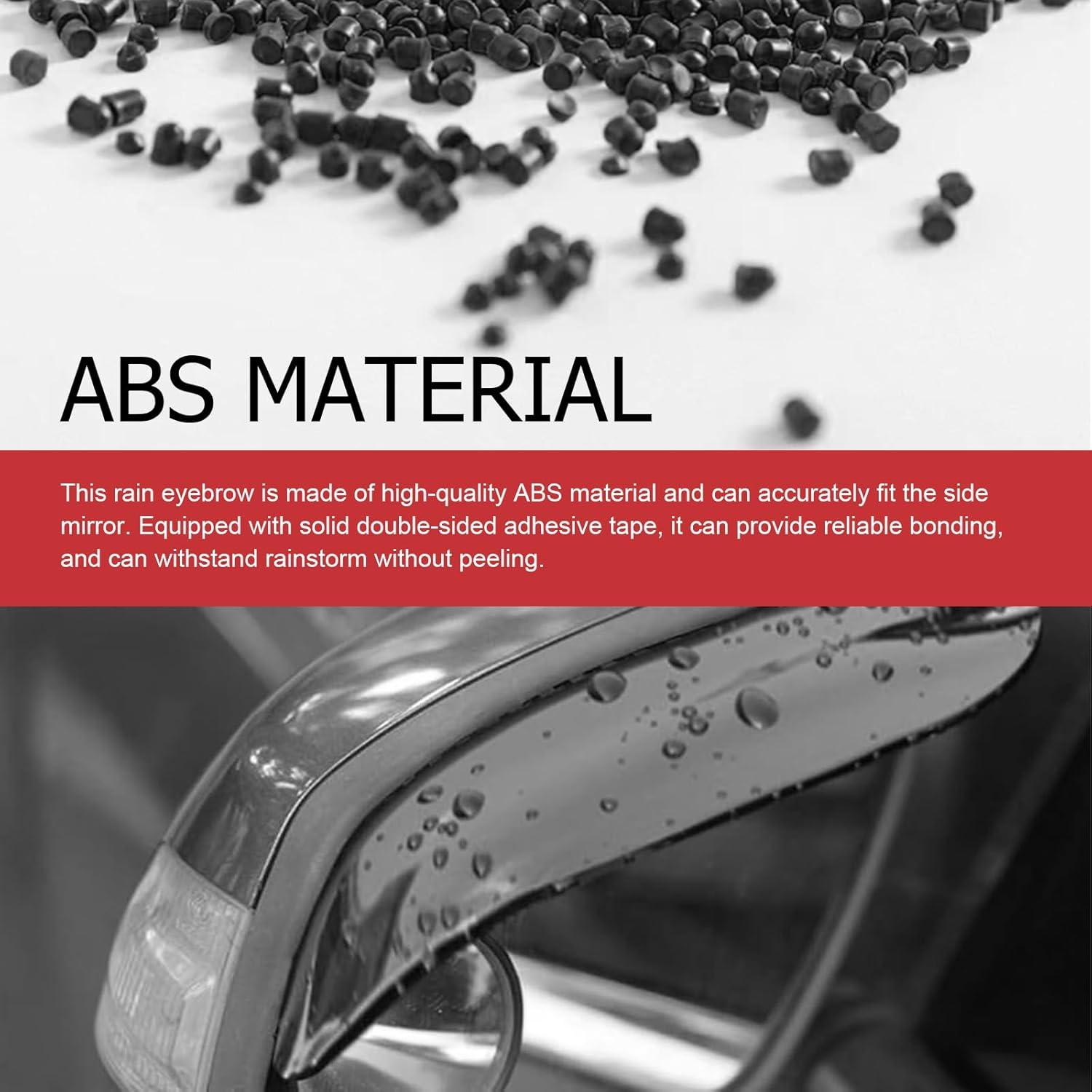 Cejas de Lluvia para Espejo Retrovisor Ferianl 2PCS PVC