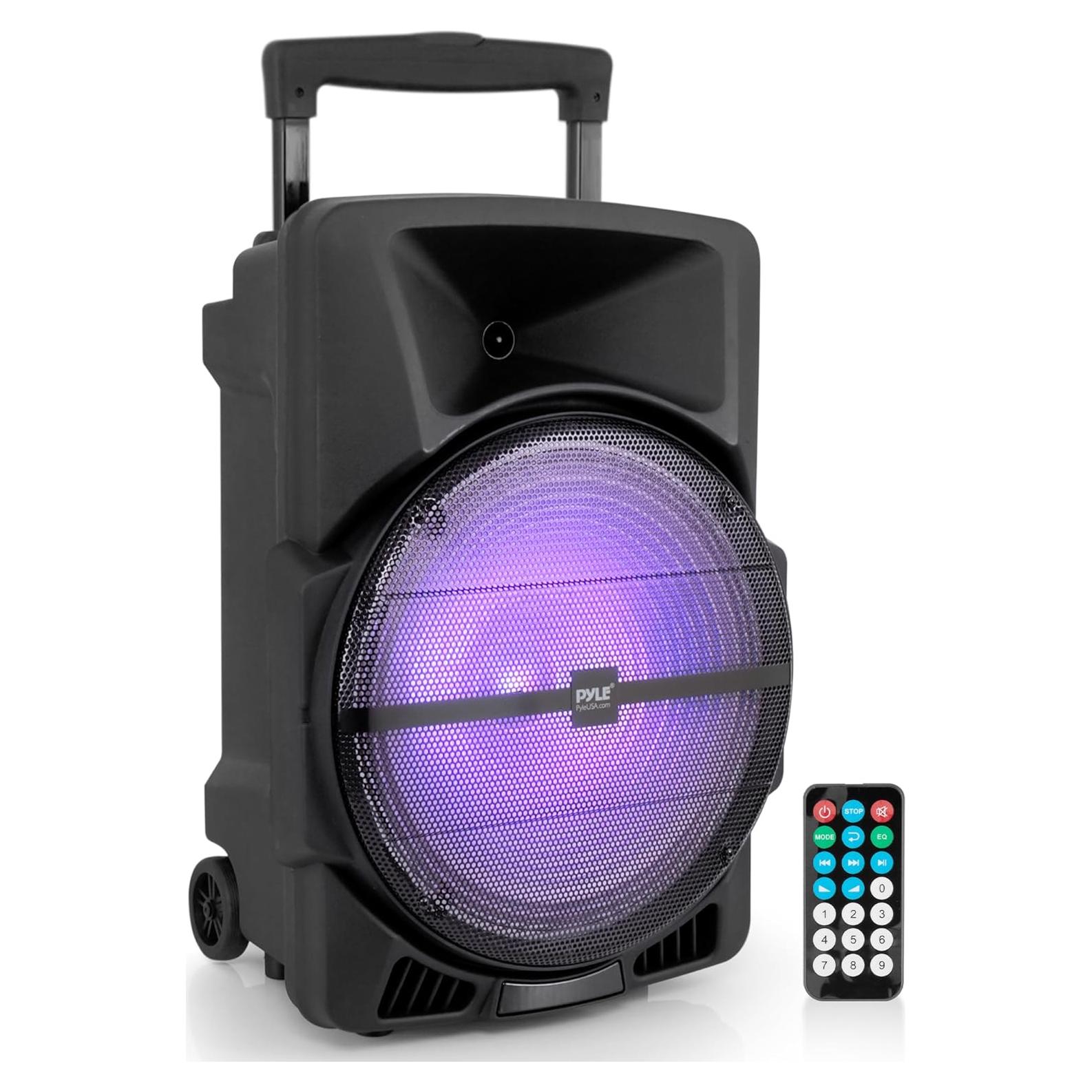 Altavoz PA portátil Pyle 1200W Bluetooth con USB y FM