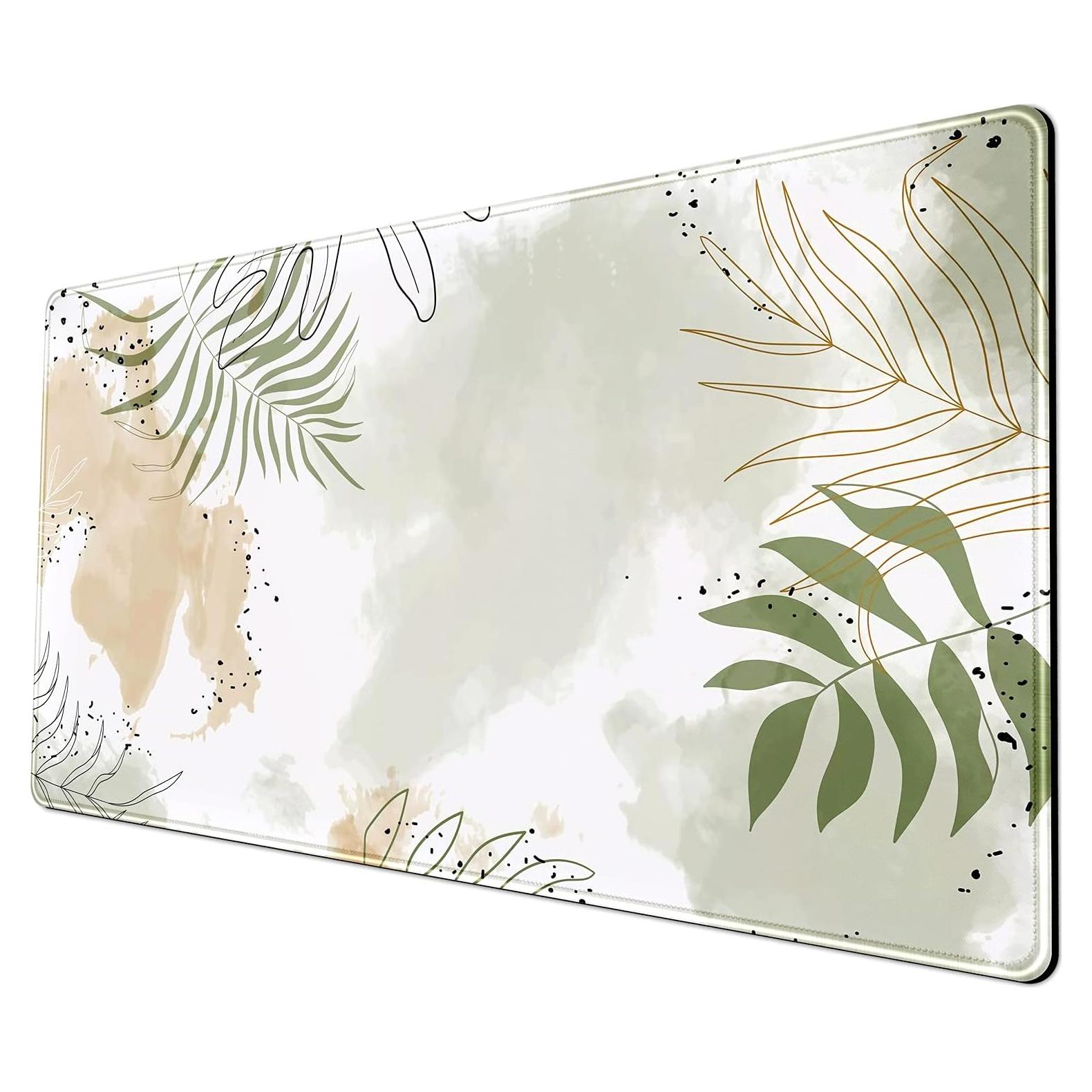 Alfombrilla de Teclado Grande YKJWW Verde Matcha 80x40cm