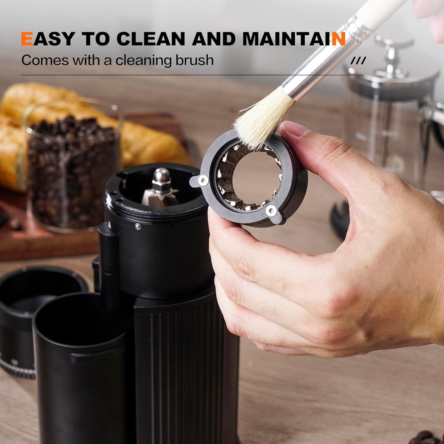 Molinillo de Café Eléctrico EIGHTLAUREL Q4 BK 25g Negro