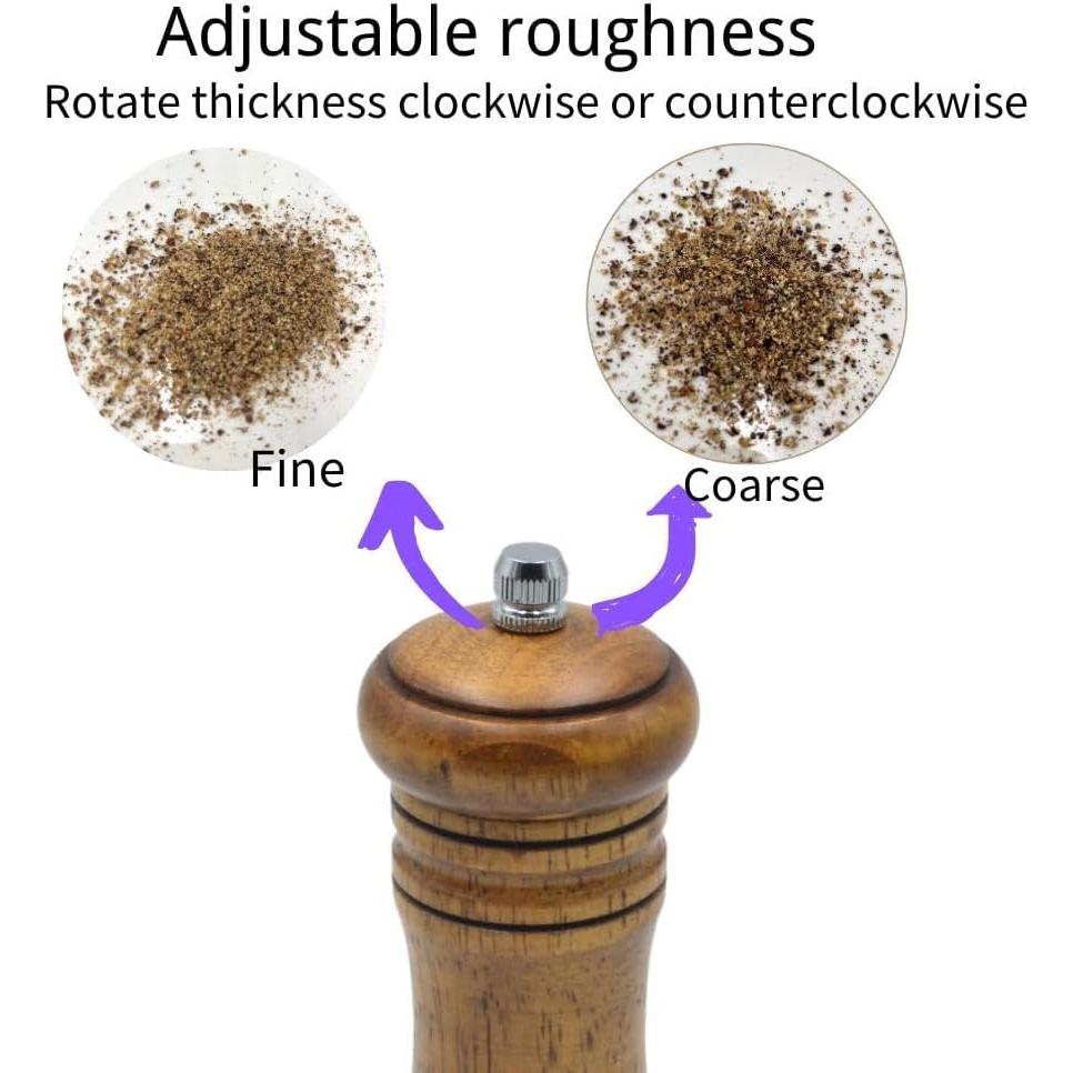 Juego de Molinillos de Sal y Pimienta MASALACO 16.5 cm Manual