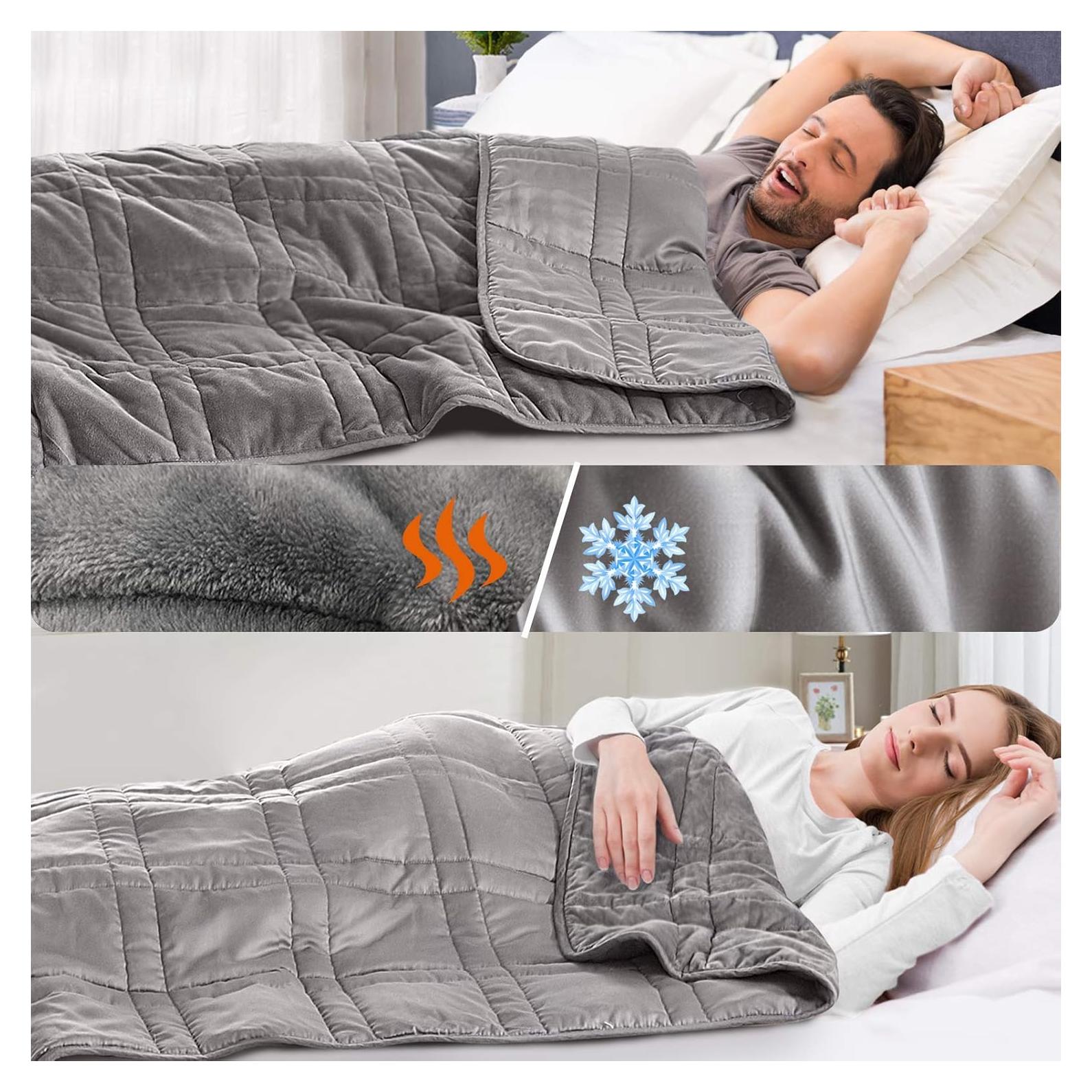 Manta Pesada Reversible OMYSTYLE 122x183cm 6.8kg Tencel y Plush