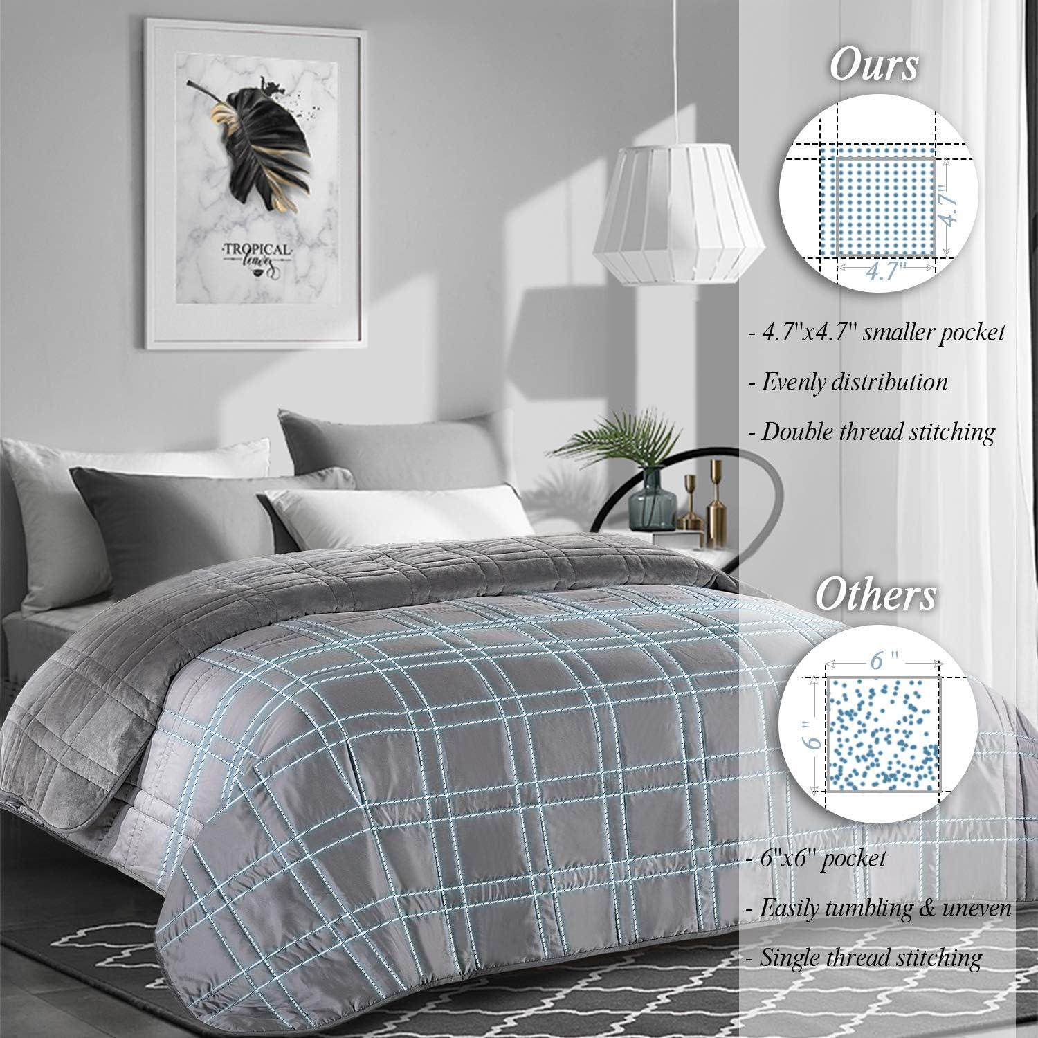 Manta Pesada Reversible OMYSTYLE 122x183cm 6.8kg Tencel y Plush