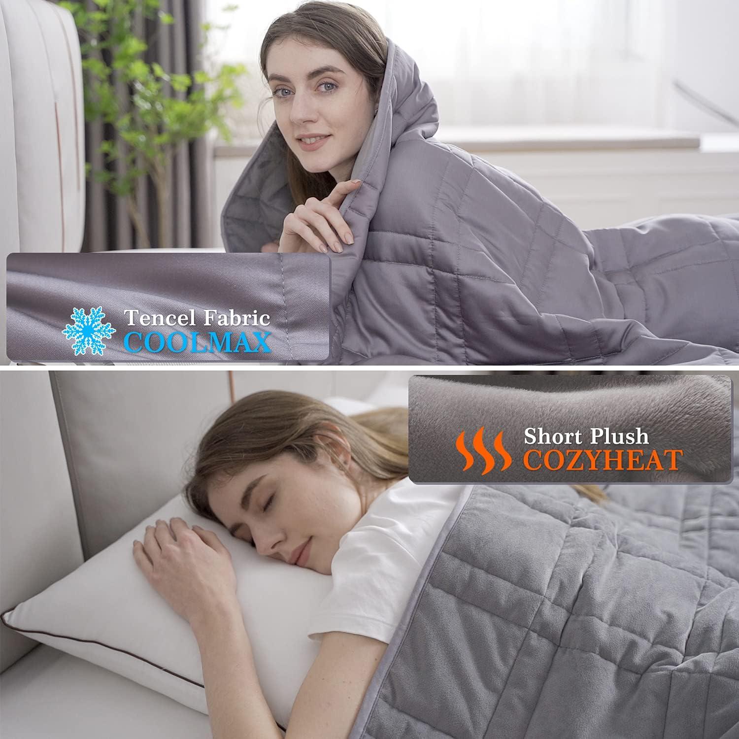 Manta Pesada Reversible OMYSTYLE 122x183cm 6.8kg Tencel y Plush