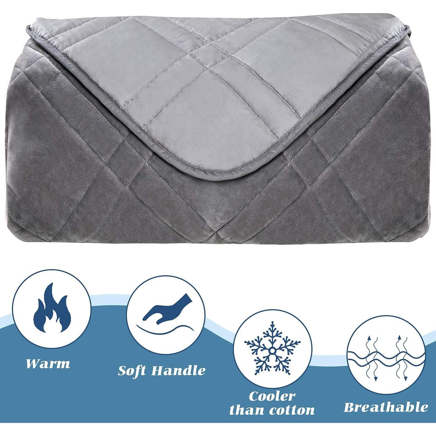 Manta Pesada Reversible OMYSTYLE 122x183cm 6.8kg Tencel y Plush