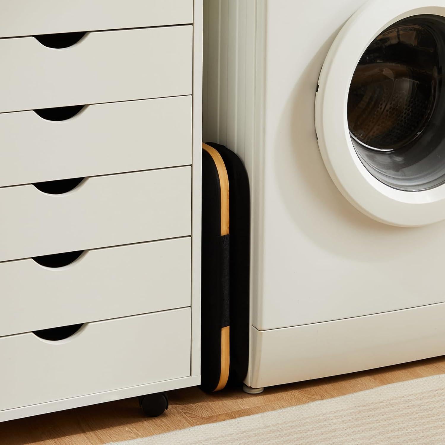 Cesta de Ropa Sucia Plegable 63L Mágica de Fiona Negra