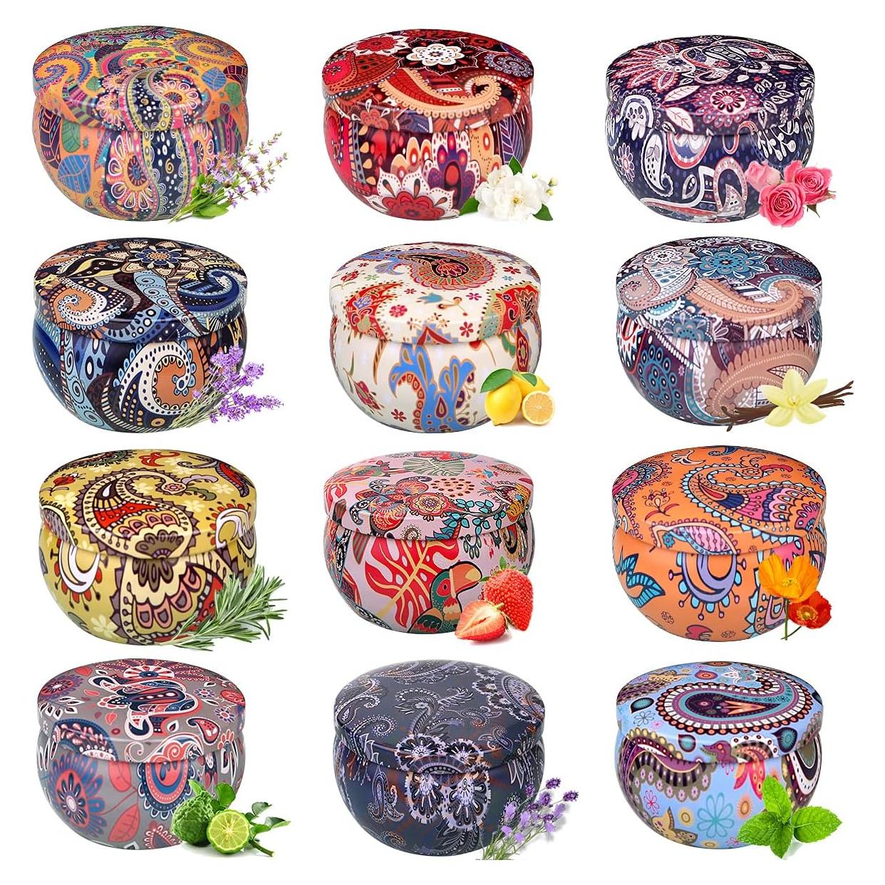 Juego de 12 Velas Aromáticas Primevolve 70.87 g Cera de Soja