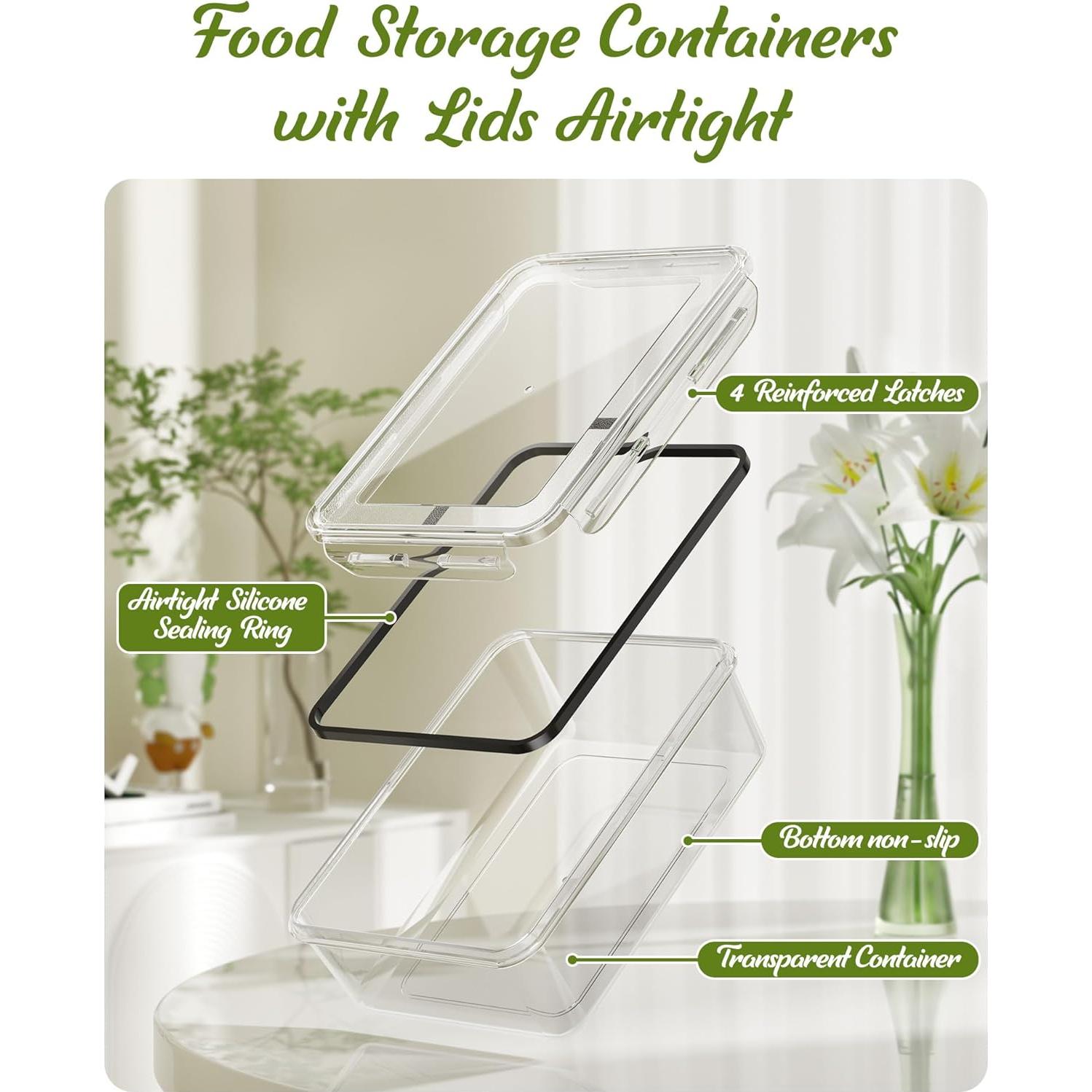 Juego de Contenedores de Alimentos Canfanni 40 Piezas Sin BPA