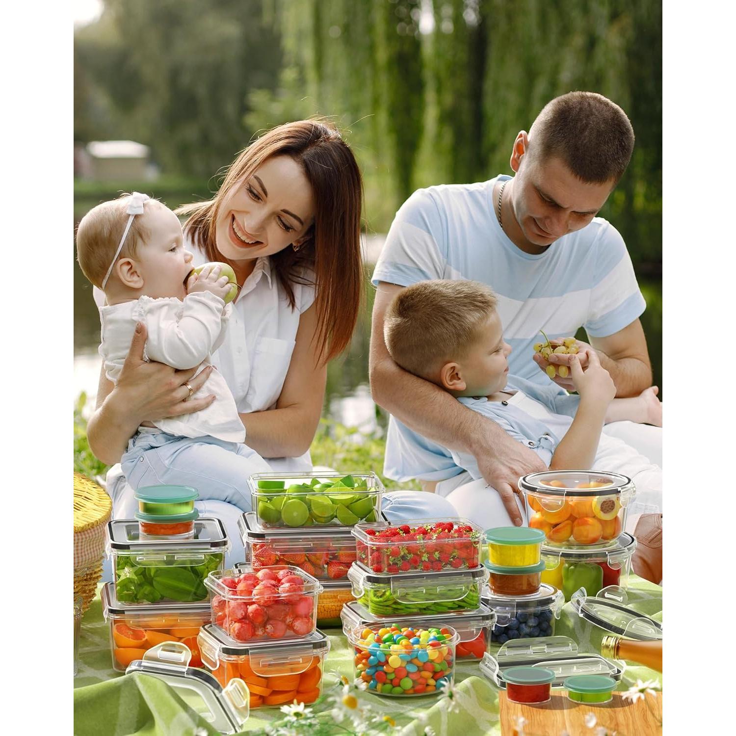 Juego de Contenedores de Alimentos Canfanni 40 Piezas Sin BPA