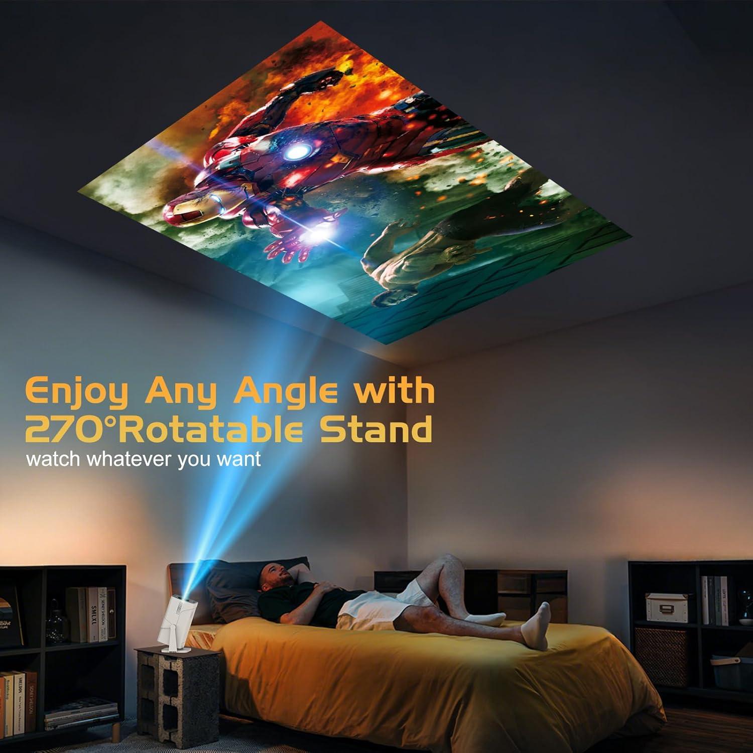 Proyector TMY 1080P WiFi Bluetooth con Netflix y enfoque eléctrico