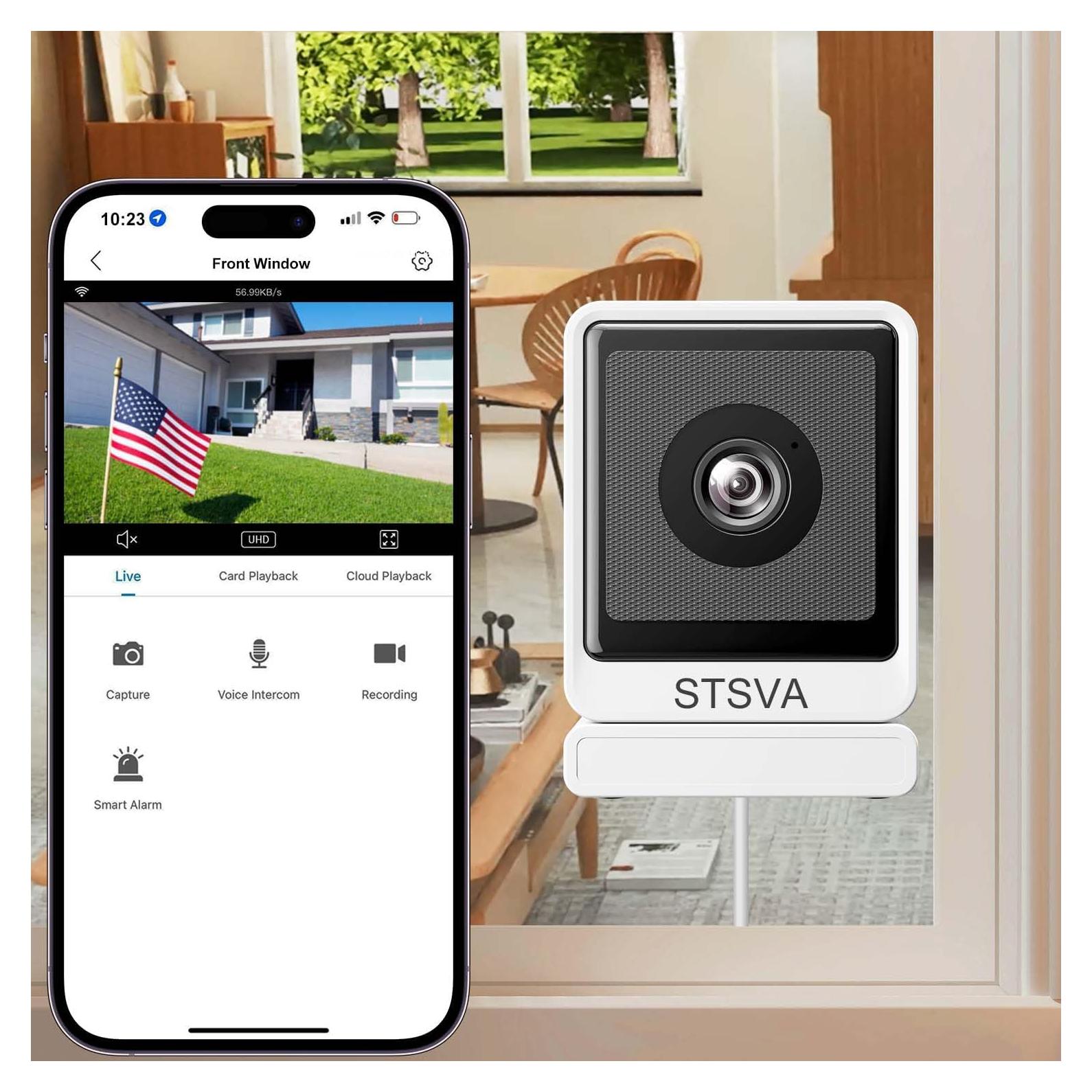 Cámara de Seguridad STSVA 3MP 2K con Visión Nocturna Color