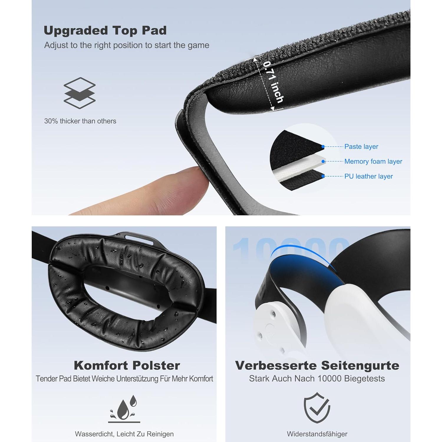 Correa Elite con Batería Magnética 6300mAh para Meta Quest