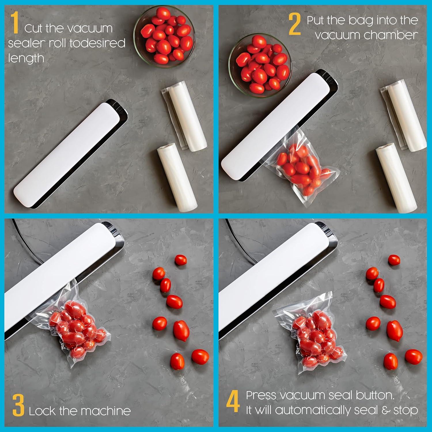 Rollos de Sellado al Vacío Houseables 8x50 cm, 2 Paquete