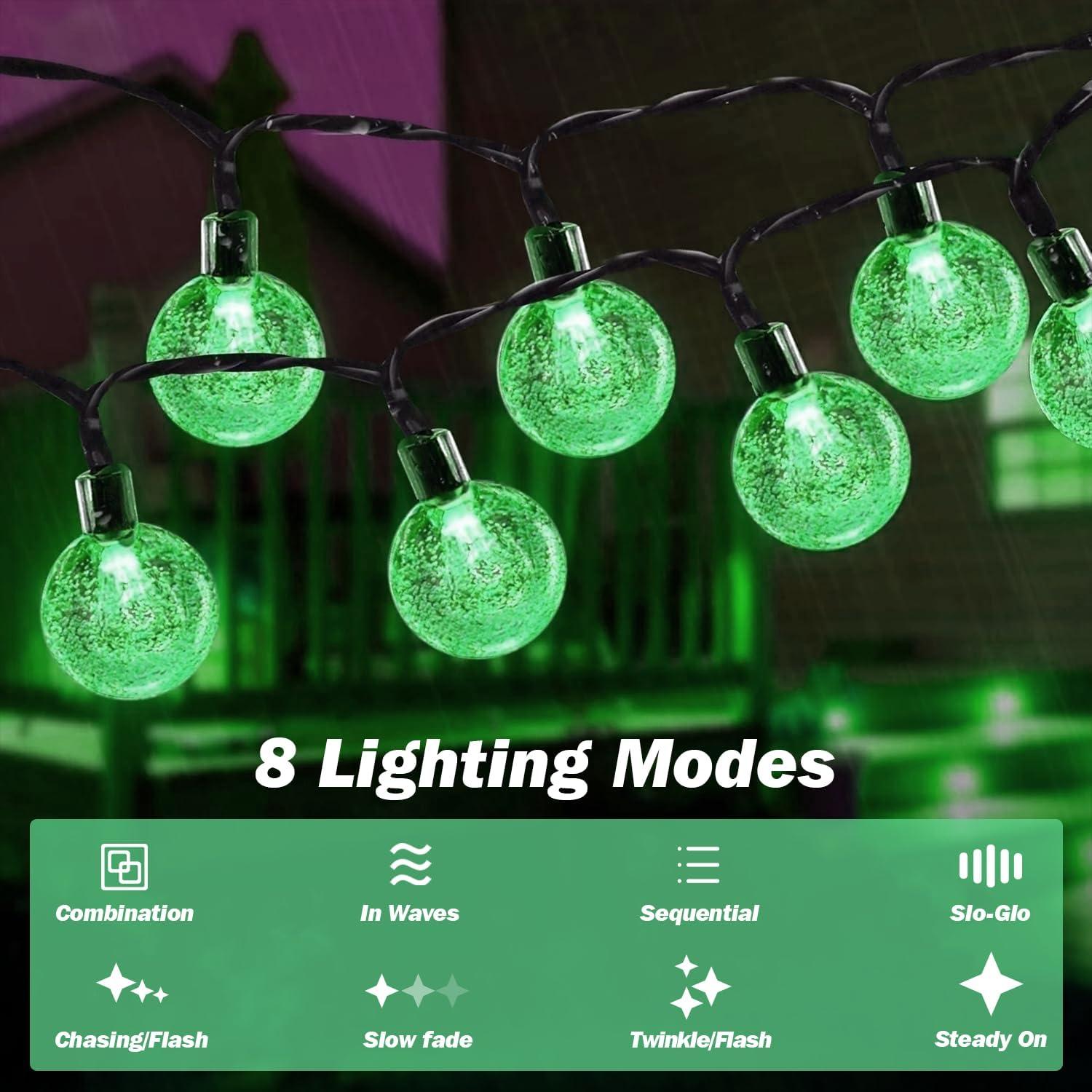 Luces Solares de Cadena USOKYO 120 LED 22m Verde Impermeables