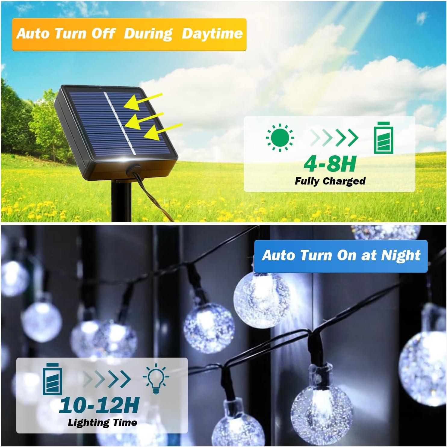 Luces Solares de Cadena USOKYO 200 LED 33.5m Exterior