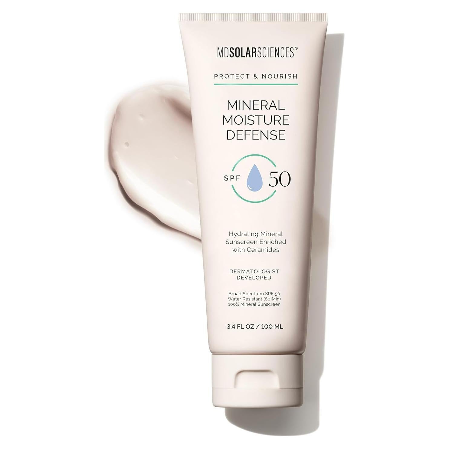 Protector Solar Mineral MDSolar SPF 50 100 ml - Hidratante Ceramidas