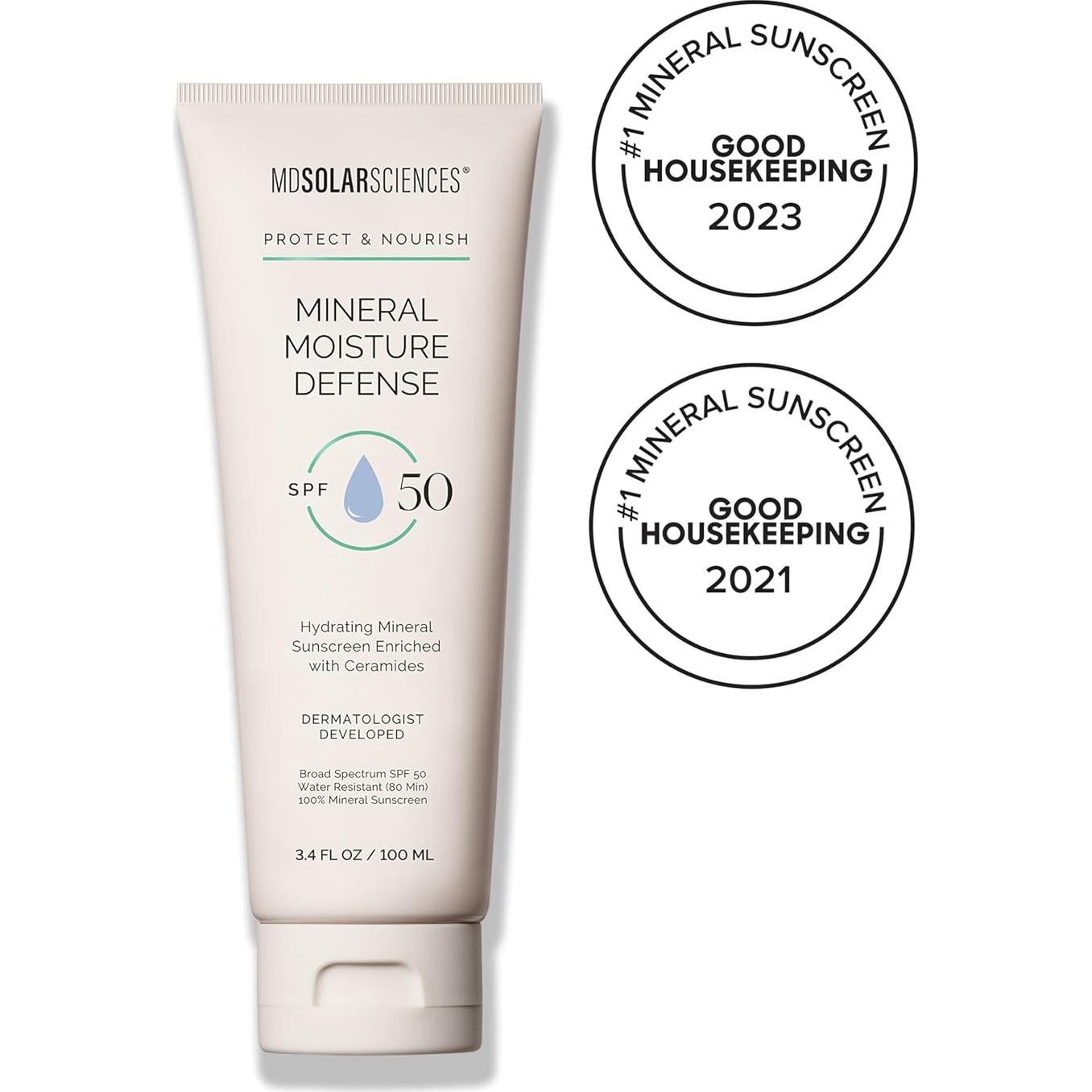 Protector Solar Mineral MDSolar SPF 50 100 ml - Hidratante Ceramidas