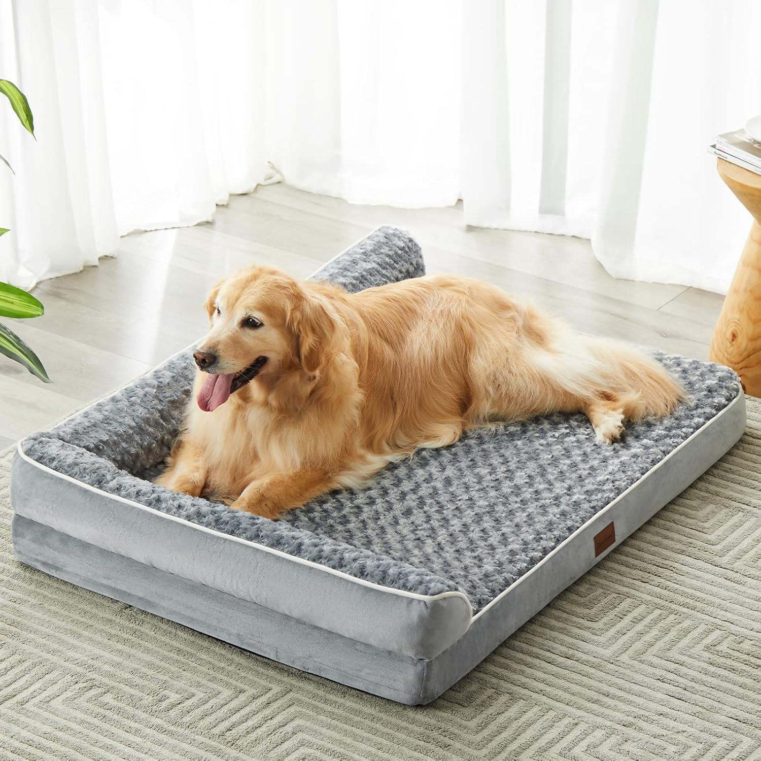 Cama ortopédica para perros grandes BFPETHOME - Sofá impermeable