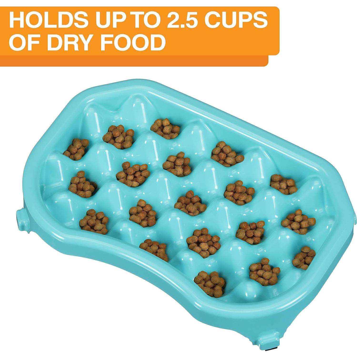 Cuenco Antideslizante Neater Slow Feeder 2.5 Tazas Aguamarina