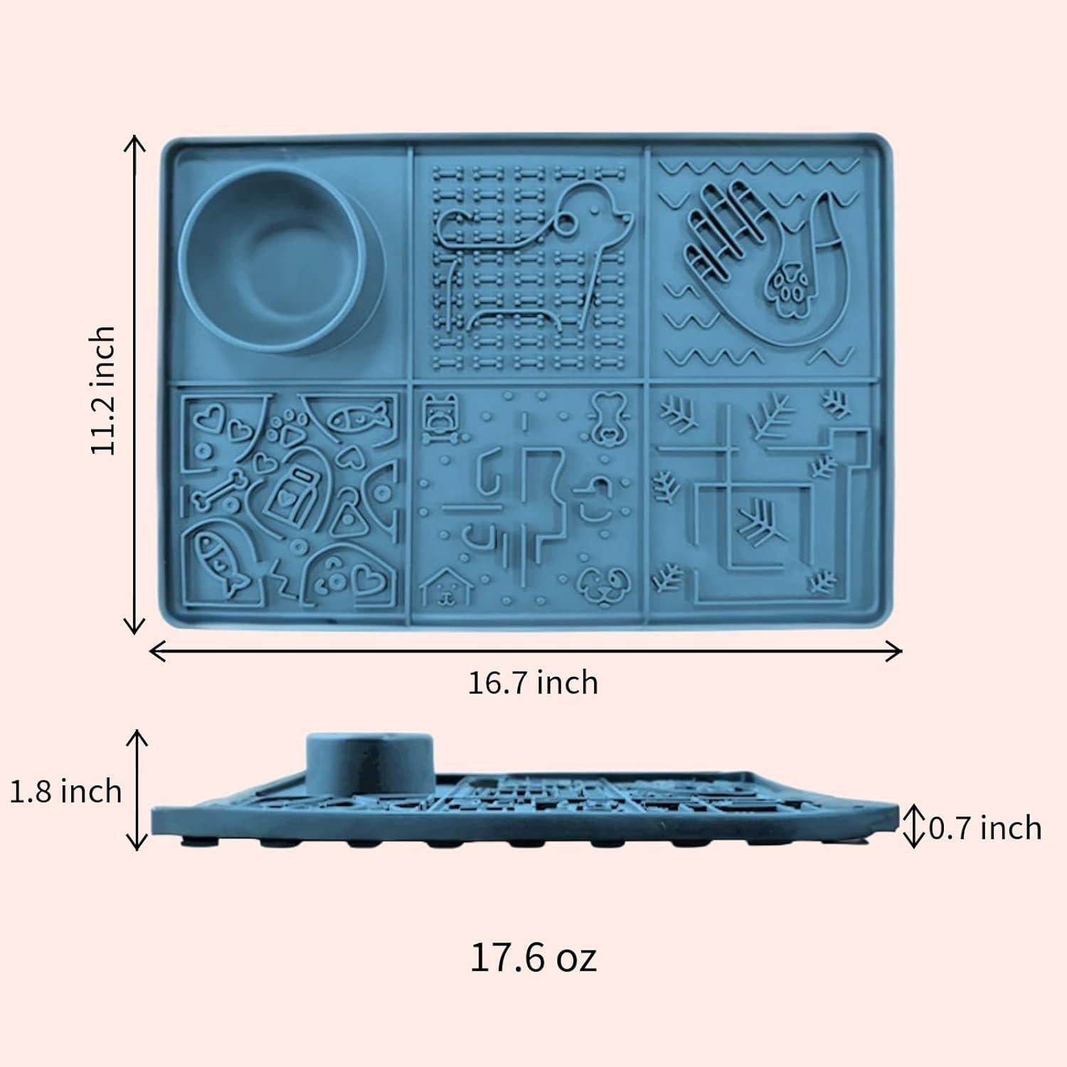 Alfombrilla de Lamer Tails & Tales Grande Antideslizante