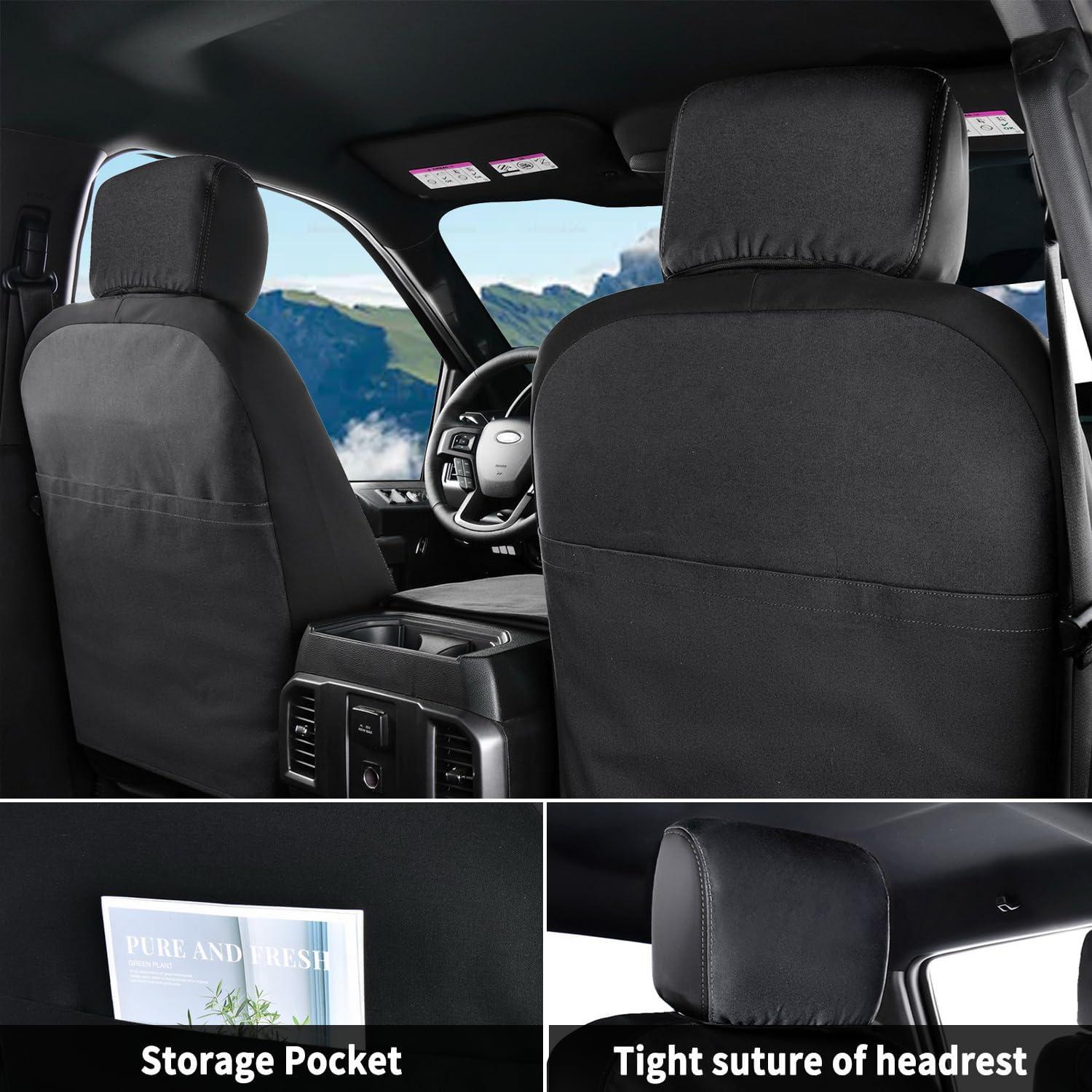 Cubiertas de Asiento Delantero Coverado Lona Impermeable F150 2015-2025