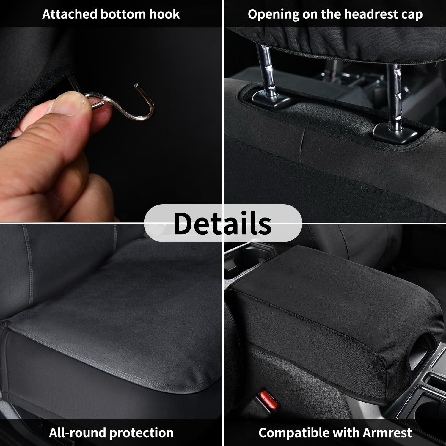 Cubiertas de Asiento Delantero Coverado Lona Impermeable F150 2015-2025